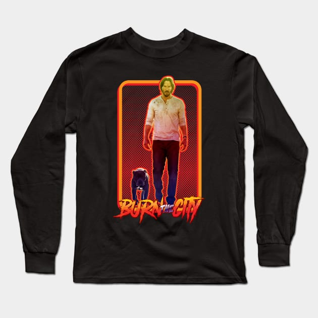 keanu burn the city Long Sleeve T-Shirt by willitone